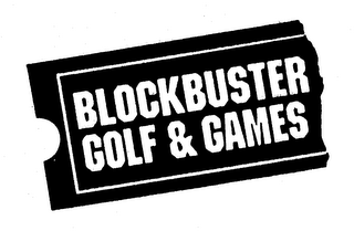 BLOCKBUSTER GOLF & GAMES logo