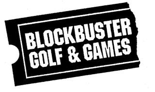BLOCKBUSTER GOLF & GAMES logo