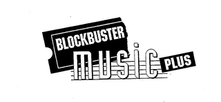 BLOCKBUSTER MUSIC PLUS logo