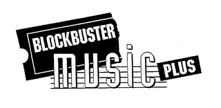 BLOCKBUSTER MUSIC PLUS logo