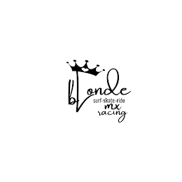BLONDE MX RACING SURF-SKATE-RIDE logo