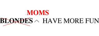 BLONDES MOMS HAVE MORE FUN logo