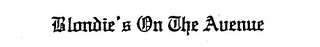 BLONDIE'S ON THE AVENUE logo