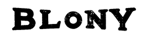 BLONY logo