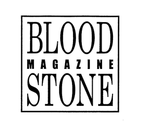 BLOOD STONE MAGAZINE logo