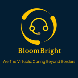 BLOOMBRIGHT WE THE VIRTUALS: CARING BEYOND BORDERS logo