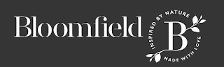 BLOOMFIELD INSPIRED BY NATURE MADE WITH LOVE B logo