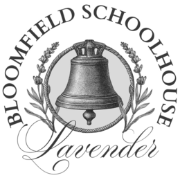 BLOOMFIELD SCHOOLHOUSE LAVENDER logo