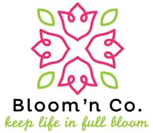 BLOOM'N CO. KEEP LIFE IN FULL BLOOM logo