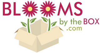 BLOOMS BY THE BOX .COM logo
