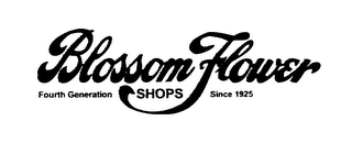 BLOSSOM FLOWER FOURTH GENERATION SHOPS SINCE 1925 logo