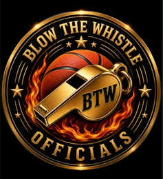 BLOW THE WHISTLE BTW OFFICIALS logo