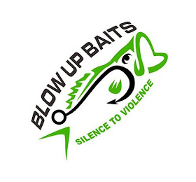 BLOW UP BAITS SILENCE TO VIOLENCE logo