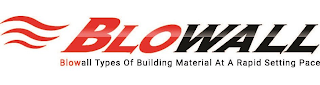 BLOWALL TYPES OF BUILDING MATERIAL AT ARAPID SETTING PACE logo