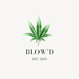 BLOW'D EST. 2021 logo