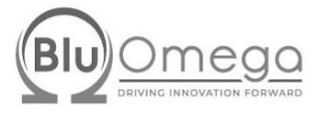 BLU OMEGA DRIVING INNOVATION FORWARD