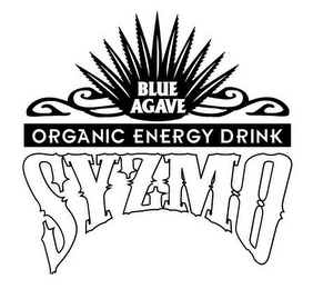 BLUE AGAVE ORGANIC ENERGY DRINK SYZMO logo