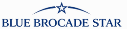 BLUE BROCADE STAR logo