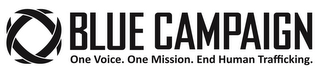 BLUE CAMPAIGN ONE VOICE. ONE MISSION. END HUMAN TRAFFICKING. logo
