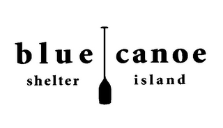 BLUE CANOE SHELTER ISLAND logo