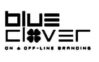 BLUE CLOVER ON & OFF-LINE BRANDING logo