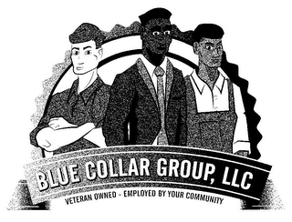 BLUE COLLAR GROUP, LLC VETERAN OWNED - EMPLOYED BY YOUR COMMUNITY logo