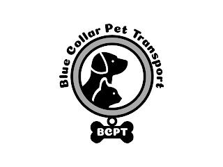 BLUE COLLAR PET TRANSPORT BCPT logo