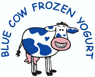 BLUE COW FROZEN YOGURT logo