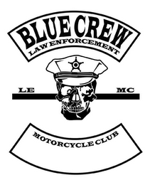 BLUE CREW LAW ENFORCEMENT MOTORCYCLE CLUB LE MC logo