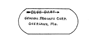 BLUE DART GENERAL PRODUCTS CORP. OVERLAND, MO. logo