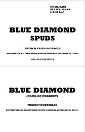 BLUE DIAMOND SPUDS logo