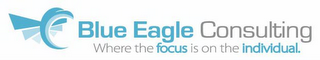 BLUE EAGLE CONSULTING WHERE THE FOCUS IS ON THE INDIVIDUAL. logo