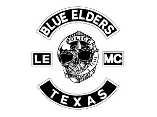 BLUE ELDERS LE MC TEXAS POLICE TEXAS logo