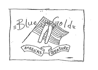 BLUE GOLD AMERICA'S TREASURE logo