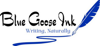 BLUE GOOSE INK WRITING, NATURALLY logo
