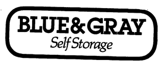 BLUE & GRAY SELF STORAGE logo