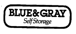 BLUE & GRAY SELF STORAGE logo