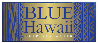 BLUE HAWAII DEEP SEA WATER logo
