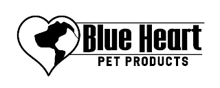 BLUE HEART PET PRODUCTS logo