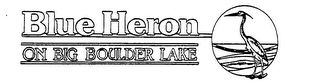 BLUE HERON ON BIG BOULDER LAKE logo