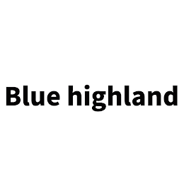 BLUE HIGHLAND logo