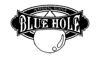BLUE HOLE NATURAL WATER logo