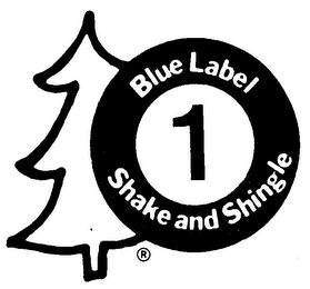 BLUE LABEL SHAKE & SHINGLE logo