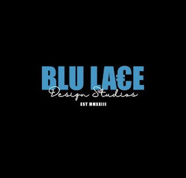BLUE LACE DESIGN STUDIOS EST MMXXIII logo