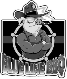 BLUE LINE BBQ logo