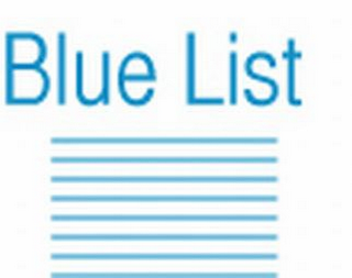 BLUE LIST logo