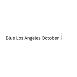 BLUE LOS ANGELES OCTOBER logo