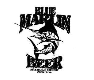 BLUE MARLIN BEER BLUE MARLIN BREWERY MIAMI, FLORIDA logo