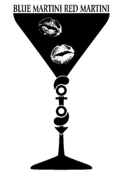 BLUE MARTINI RED MARTINI logo