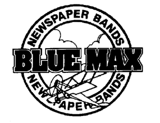 BLUE MAX NEWSPAPER BANDS logo